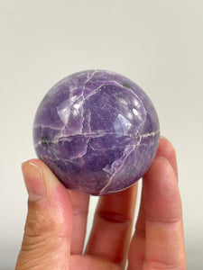 Lepidolite Crystal Sphere S149