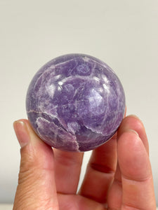 Lepidolite Crystal Sphere S149