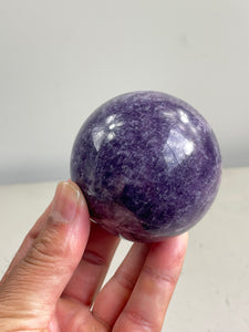 Lepidolite Crystal Sphere S146