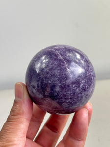 Lepidolite Crystal Sphere S146