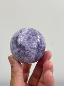 Lepidolite Crystal Sphere S147