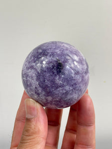 Lepidolite Crystal Sphere S147