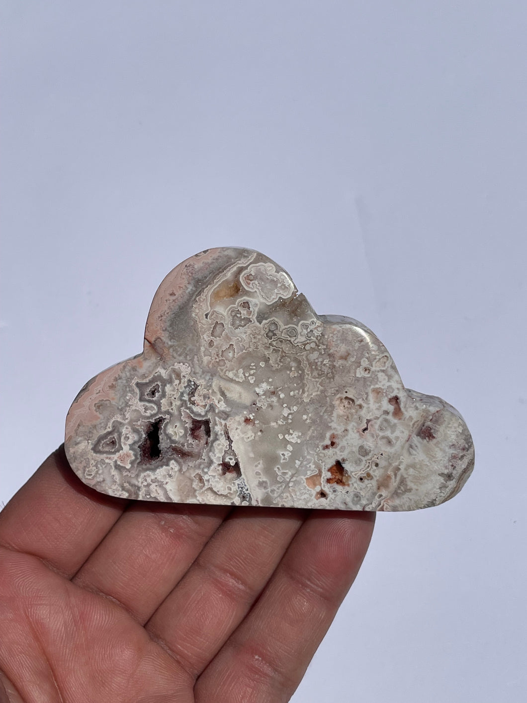 Pink Crazy Lace Agate Cloud AG153