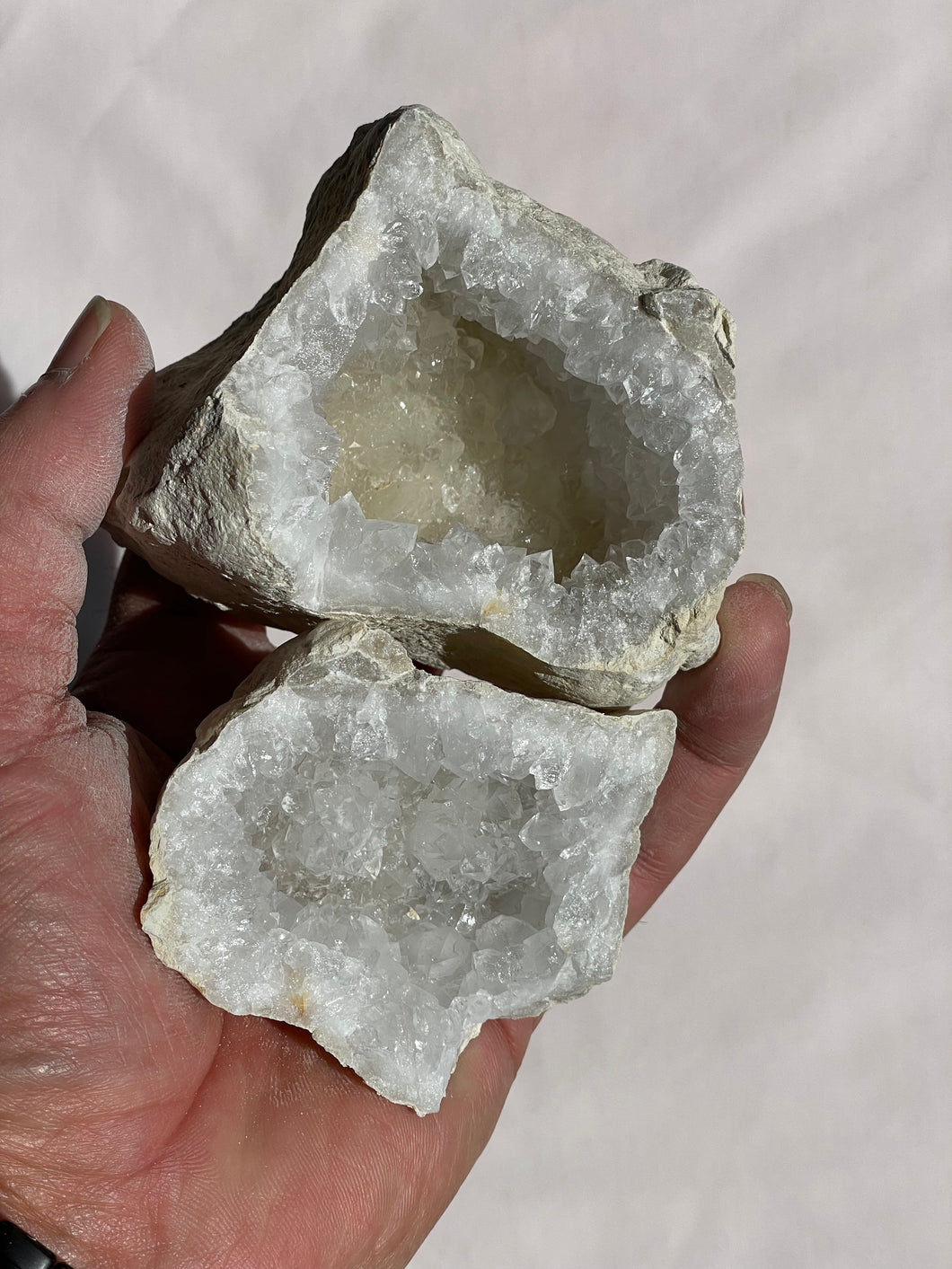 Moroccan Quartz Geode Pair (80mm) QG047