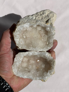 Moroccan Quartz Geode Pair (90mm) QG048