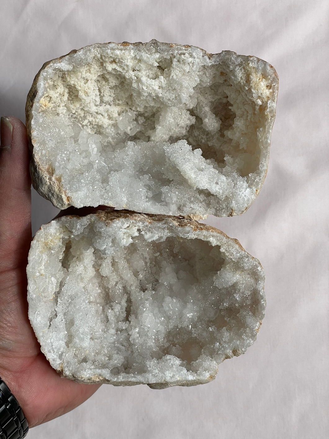 Moroccan Quartz Geode Pair (120mm) QG050