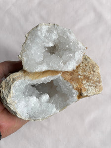 Moroccan Quartz Geode Pair (160mm) QG057