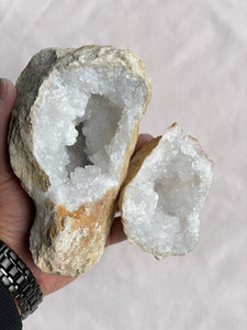 Moroccan Quartz Geode Pair (160mm) QG057