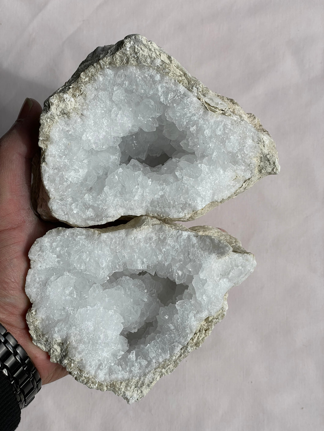 Moroccan Quartz Geode Pair (190mm) QG060