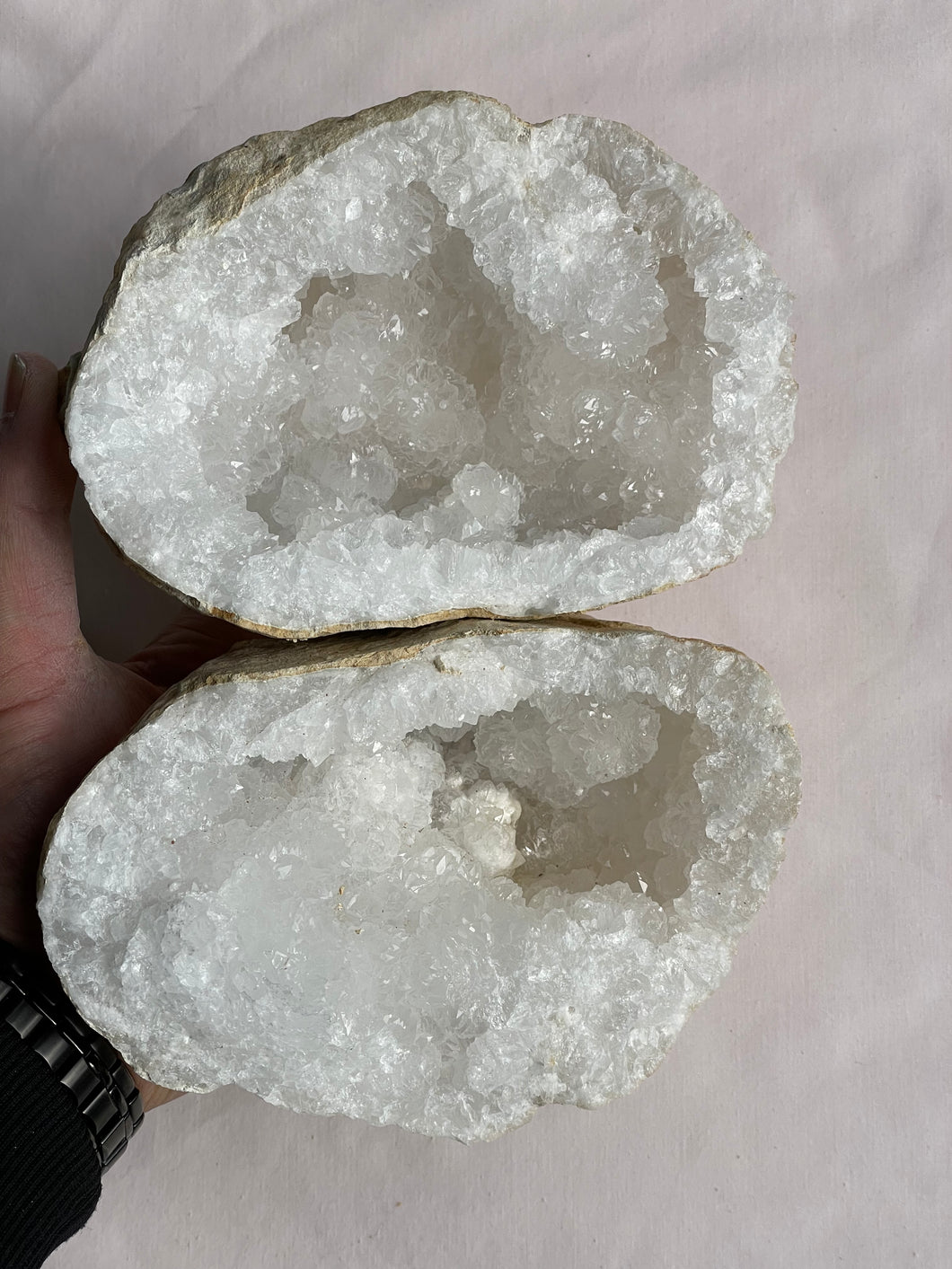 Moroccan Quartz Geode Pair (190mm) QG061