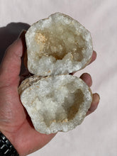 Load image into Gallery viewer, Moroccan Quartz Geode Pair (90mm) QG040
