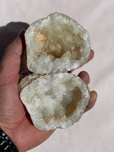 Moroccan Quartz Geode Pair (90mm) QG040