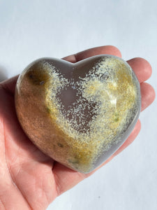 Agate Druzy Heart AG098