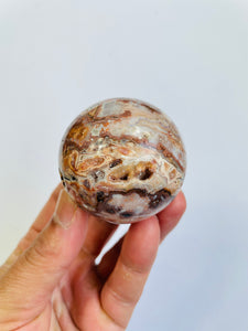 Pink Lace Agate sphere AG187