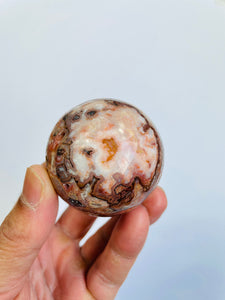 Pink Lace Agate sphere AG187