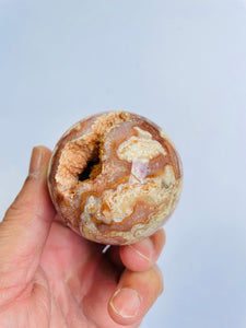 Pink Lace Agate sphere AG189