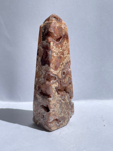 Pink Crazy Lace Agate Tower AG136