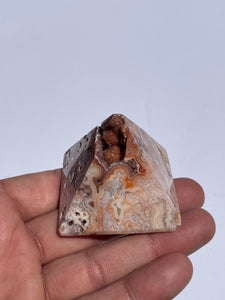 Pink Crazy Lace Agate Pyramid AG145