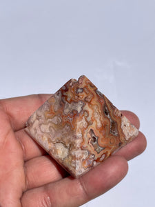 Pink Crazy Lace Agate Pyramid AG145