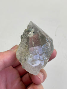 Green Himalayan Chlorite Inclusion Quartz Crystal Q016a