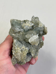 Green Himalayan Chlorite Inclusion Quartz Crystal Q021a