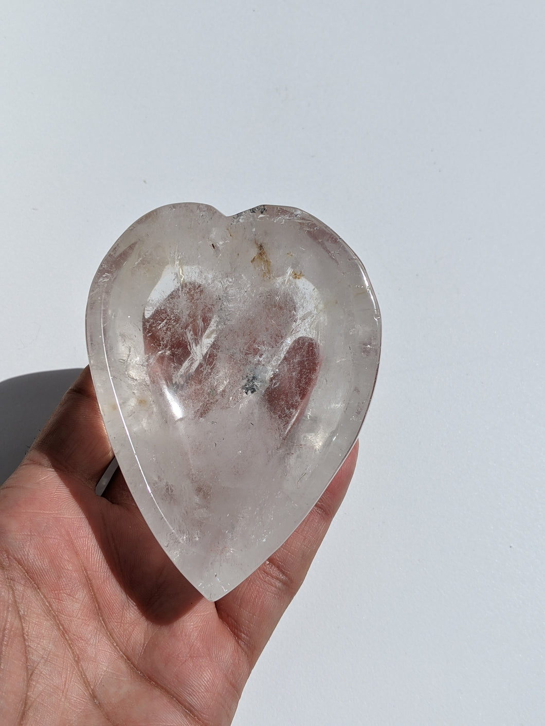 Quartz Crystal Heart P017