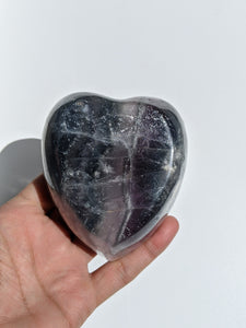 Rainbow Fluorite Crystal Heart Bowl P021