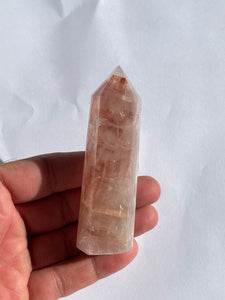 Fire Quartz / Hematoid Quartz Tower Natural Crystal T250