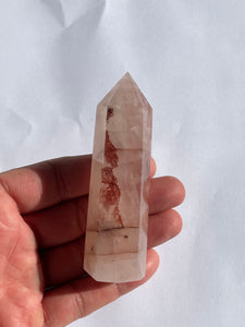 Fire Quartz / Hematoid Quartz Tower Natural Crystal T250