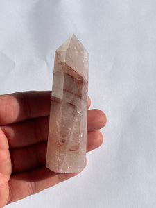 Fire Quartz / Hematoid Quartz Tower Natural Crystal T252