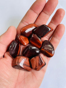 Red Tiger Eye Tumbled Stones TB039 x 1