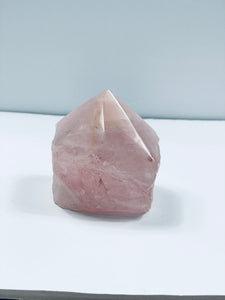 Rose Quartz Crystal Point Free Standing T629