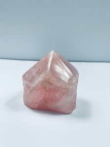 Rose Quartz Crystal Point Free Standing T629