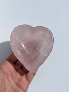 Rose Quartz Crystal Heart P013