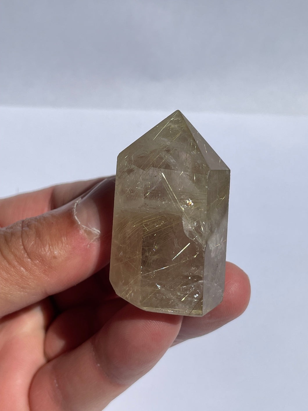 Golden Rutile Quartz Tower Small Natural T460