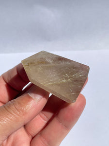 Golden Rutile Quartz Tower Small Natural T455