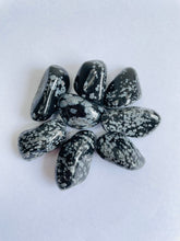 Load image into Gallery viewer, Snowflake Obsidian Tumbled Stones TB036 x 1
