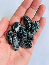 Load image into Gallery viewer, Snowflake Obsidian Tumbled Stones TB036 x 1
