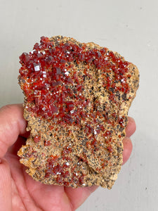 Vanadinite Crystal Cluster V049