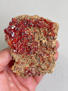 Vanadinite Crystal Cluster V049